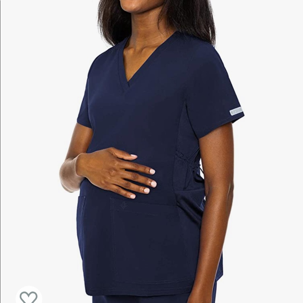 Med Couture Maternity Scrub Top